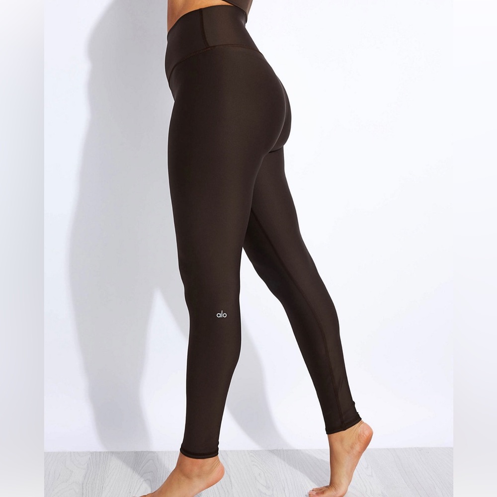 Alo Airlift High Waisted Espresso Brown Leggings, Size S